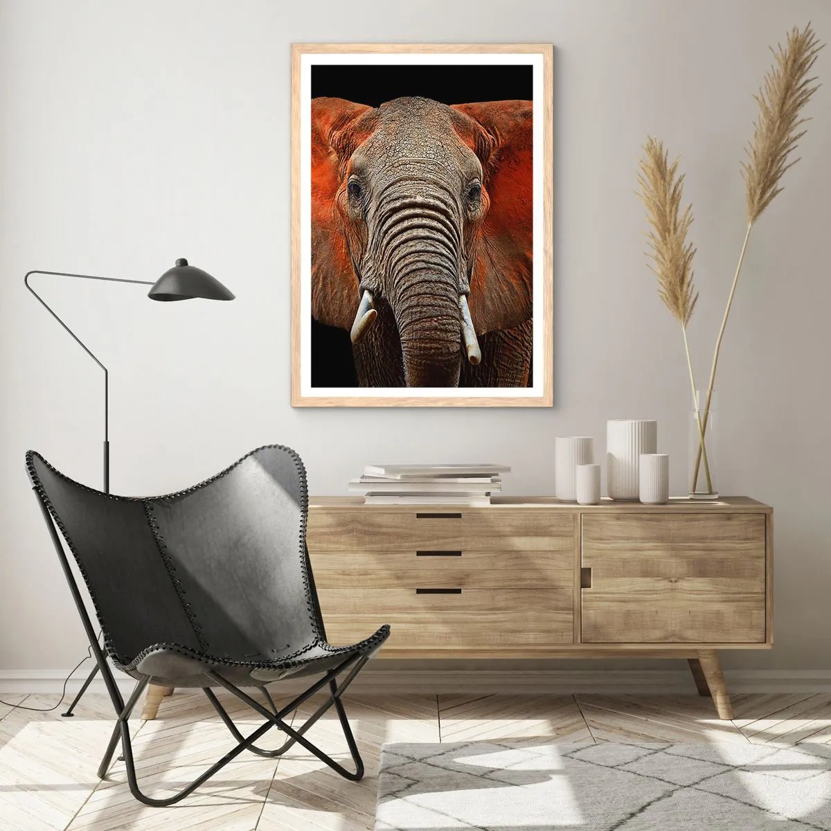 Poster in light oak frame - I am Wild, and You? - 50x70 cm