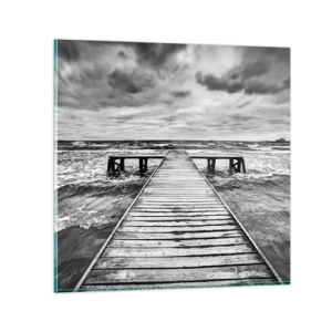 Glass picture - Waiting for the Wind to Blow away - 70x70 cm