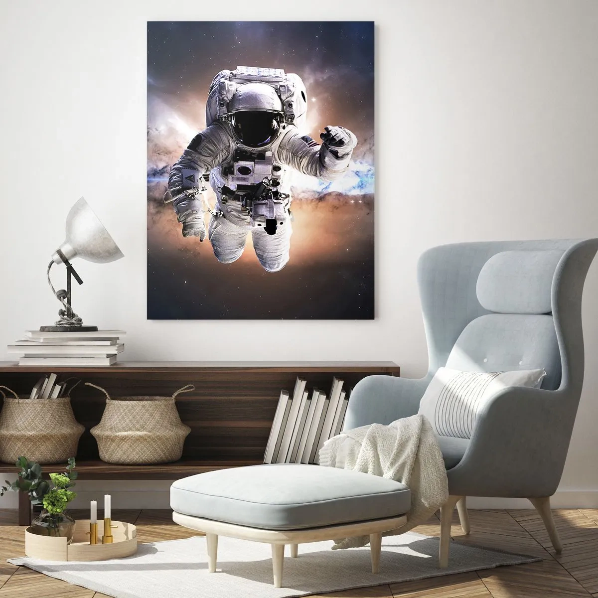 Glass picture - Greetings from Space - 50x70 cm