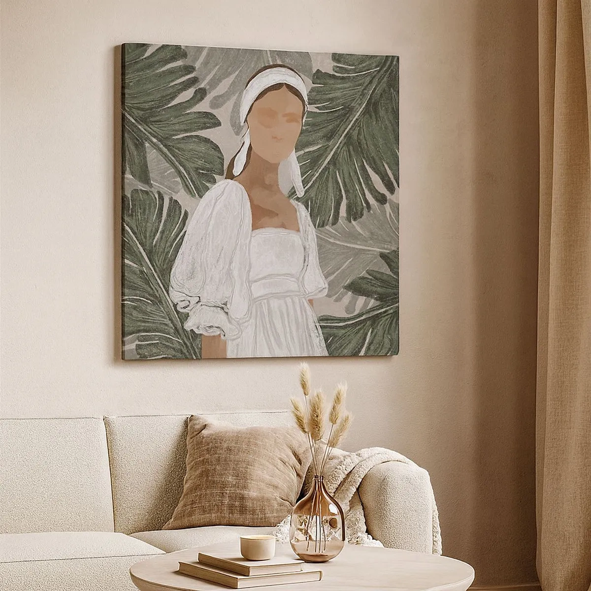 Canvas picture - Exotic Portrait - 30x30 cm