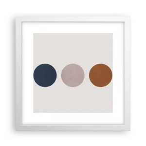 Poster in white frmae - Symbol of Perfection - 30x30 cm