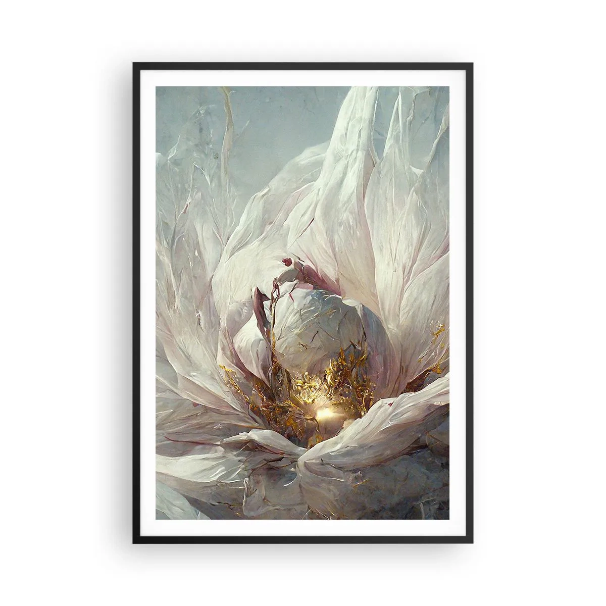 Poster in black frame - It Blooms Once Every Hunderd Years - 70x100 cm