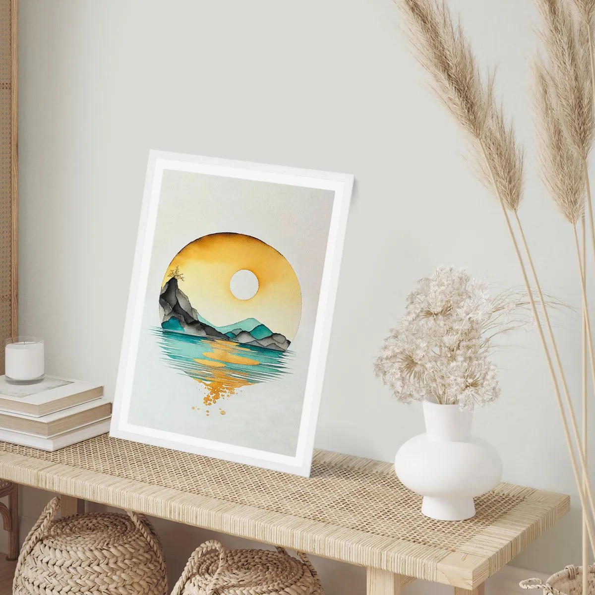 Poster in white frmae - In the Circle of Beauty - 40x50 cm