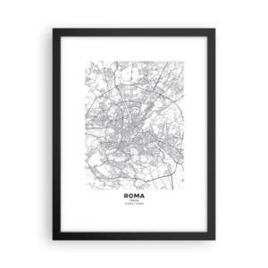 Poster in black frame - Roman Circle - 30x40 cm