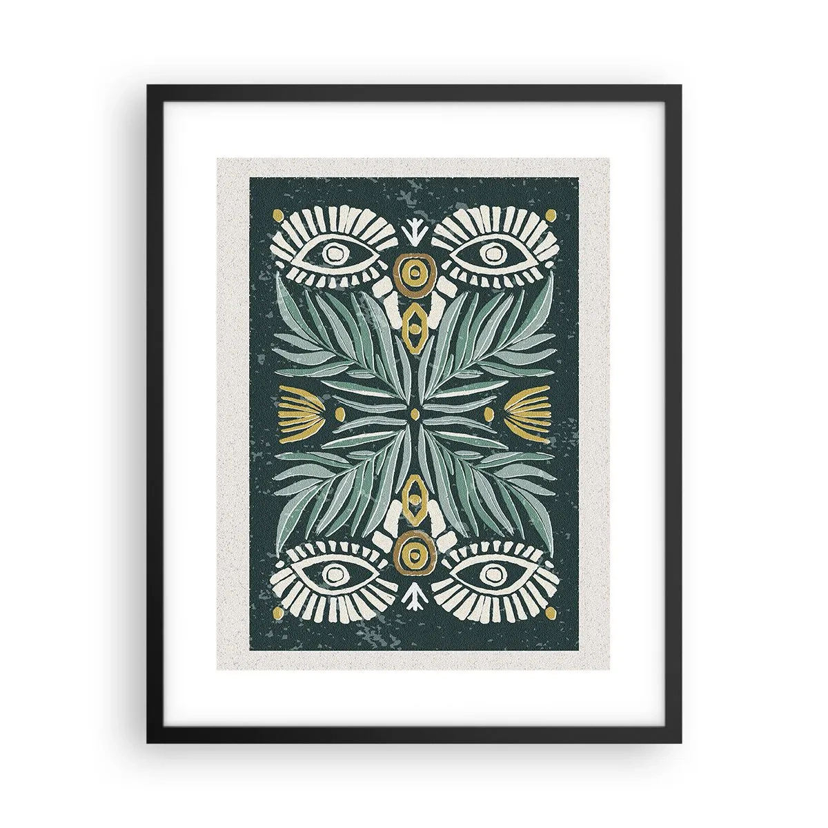 Poster in black frame - Like a Folklore Cutout - 40x50 cm