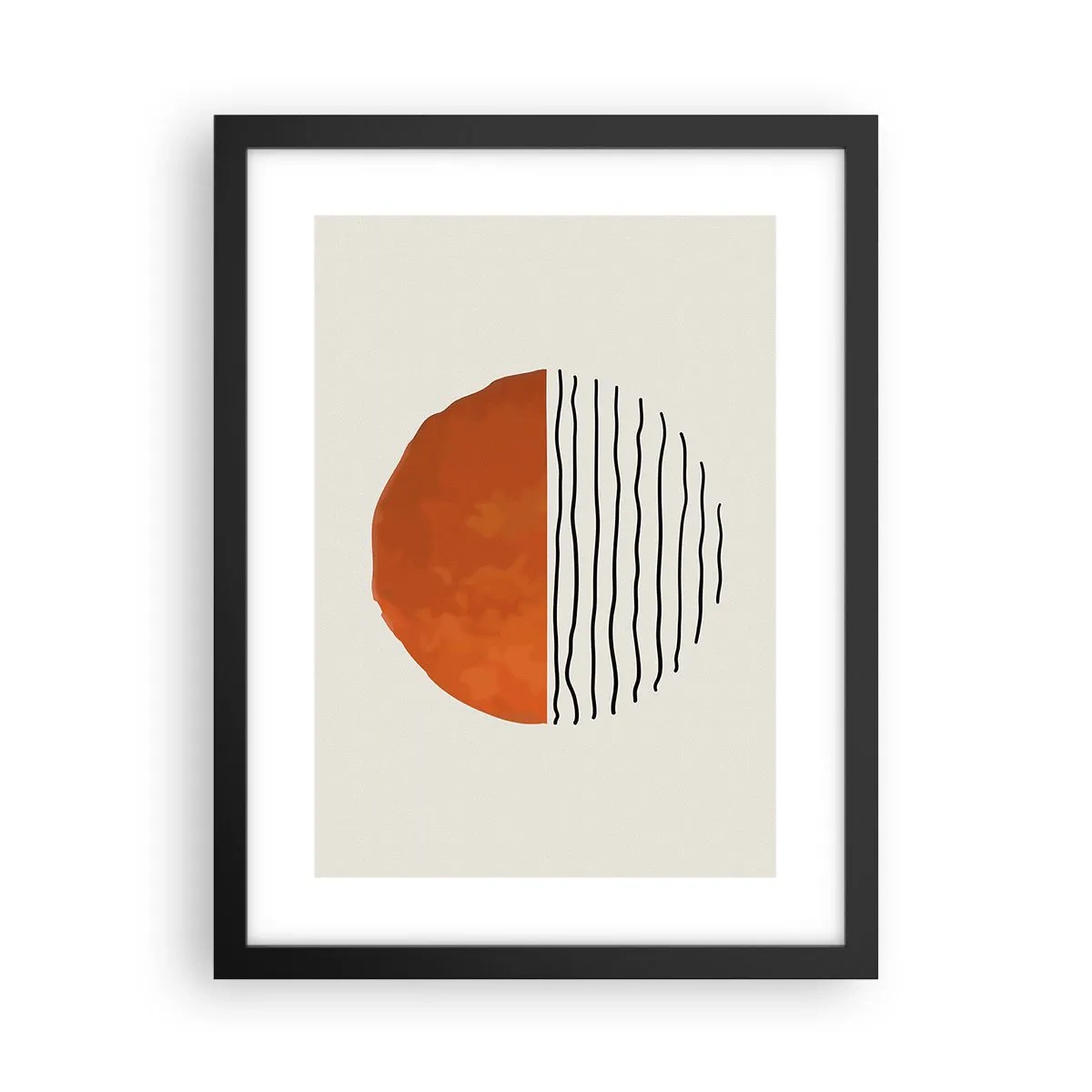 Poster in black frame - In Japanese Style - 30x40 cm