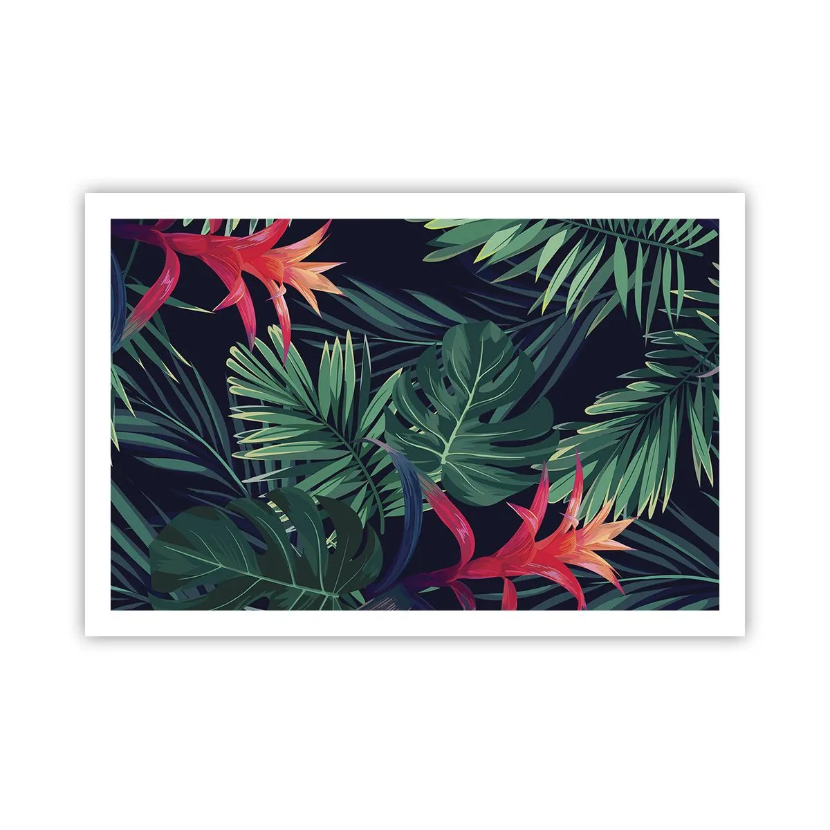 Poster - Burn in Green - 91x61 cm