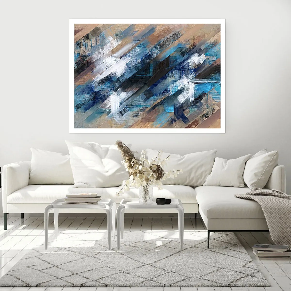 Poster - On the Blue Slant - 50x40 cm