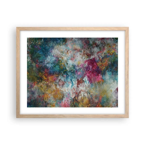 Poster in light oak frame - In Full Bloom - 50x40 cm