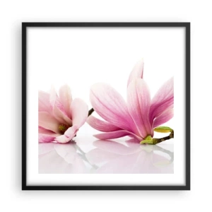 Poster in black frame - Delicate Like a Spring Breeze - 50x50 cm