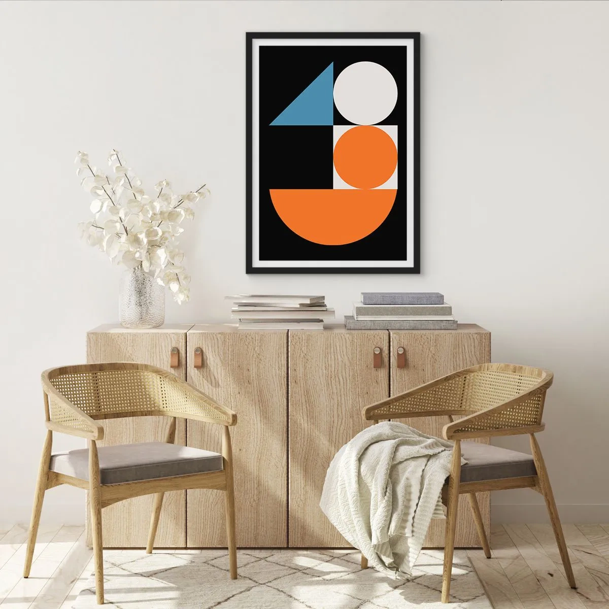 Poster in black frame - Figure System - 30x40 cm