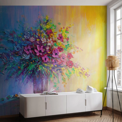 Custom Wallpaper Standard Eco - Gift from Summer Meadow - Flowers in a vase, Piece, Bouquet of flowers