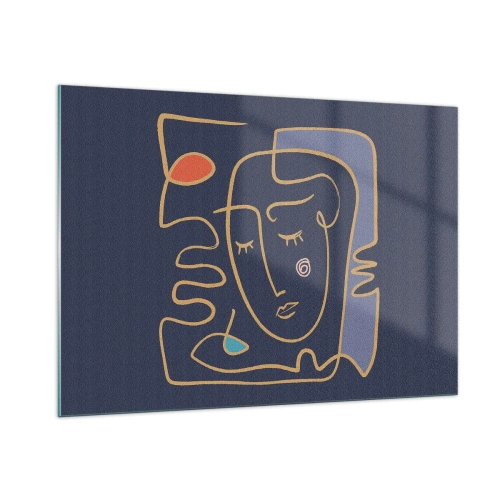 Glass picture - Deeply In Thoughts - 100x70 cm