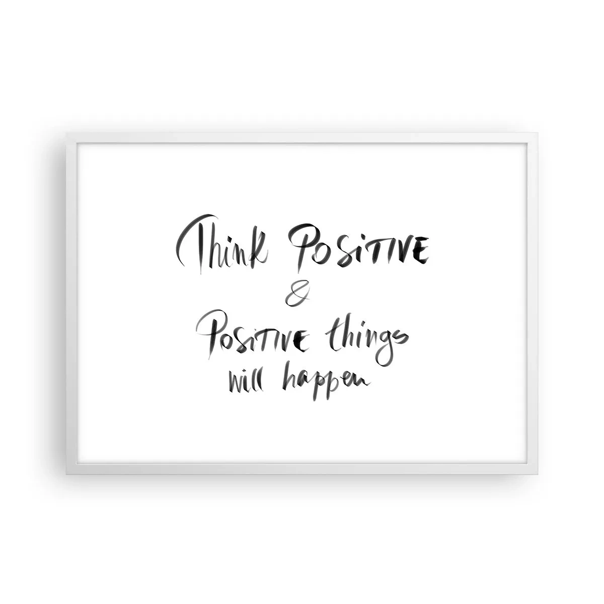 Poster in white frmae - How to Live? - 70x50 cm