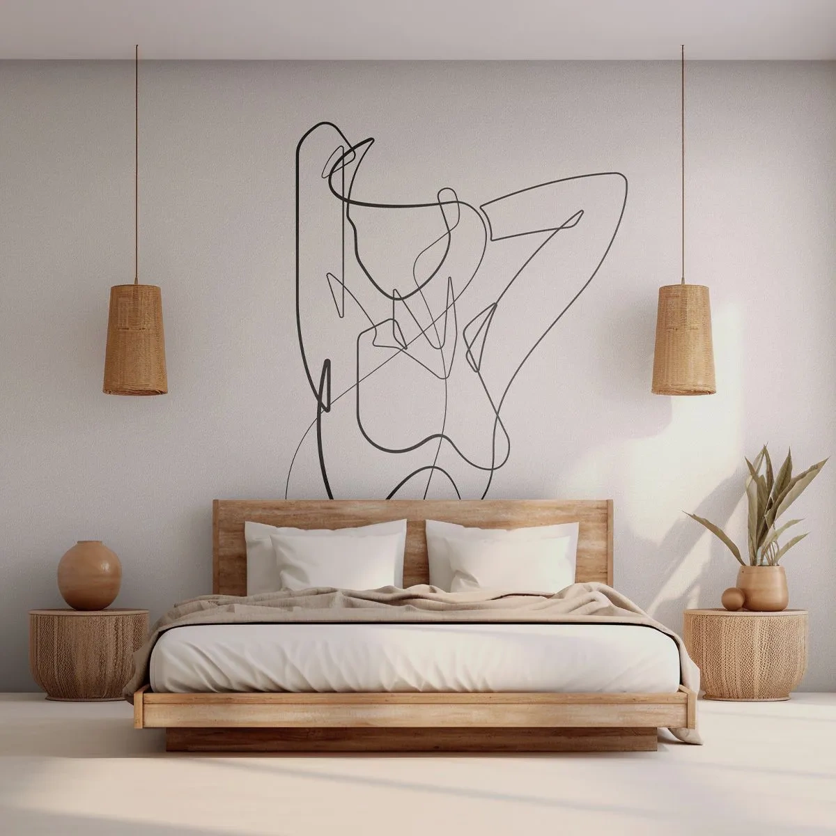Self-Adhesive Photo Wallpaper Deluxe Sticker - What You Are Really Like - Abstraction, Woman's Body, Graphics - 350x256 cm