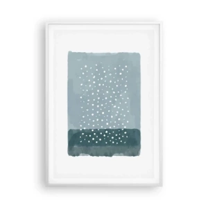 Poster in white frmae - Grown on the Blue - 70x100 cm