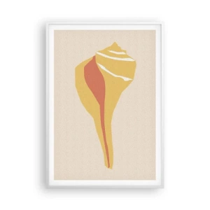 Poster in white frmae - Organic Abstract - Rise - 70x100 cm