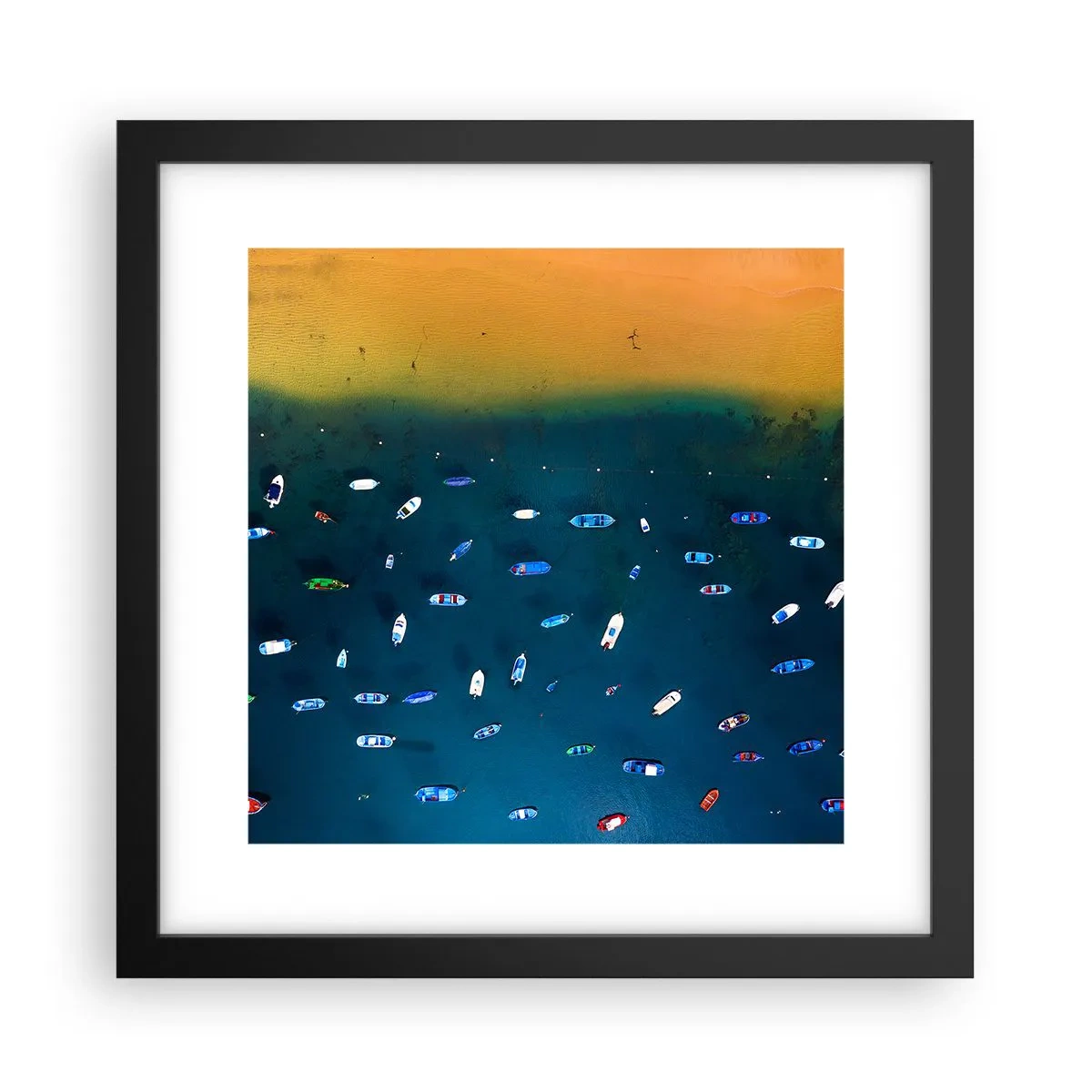 Poster in black frame - Holiday Game - 30x30 cm