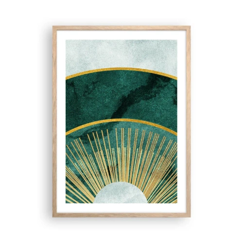 Poster in light oak frame - Another Solar System - 50x70 cm