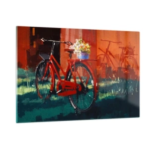 Glass picture - I Want to Ride My Bicycle - 120x80 cm