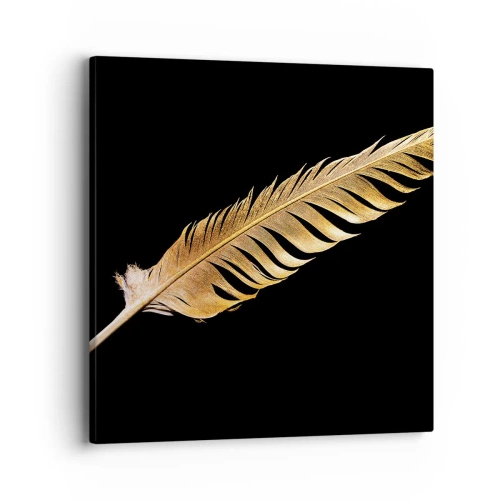 Canvas picture - High-Class Feather - 40x40 cm