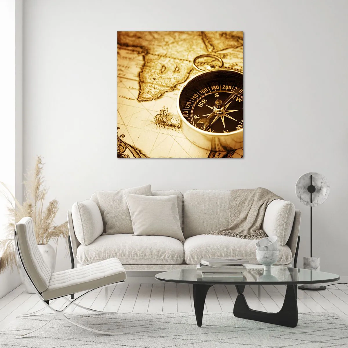 Glass picture - East or West? - 50x50 cm