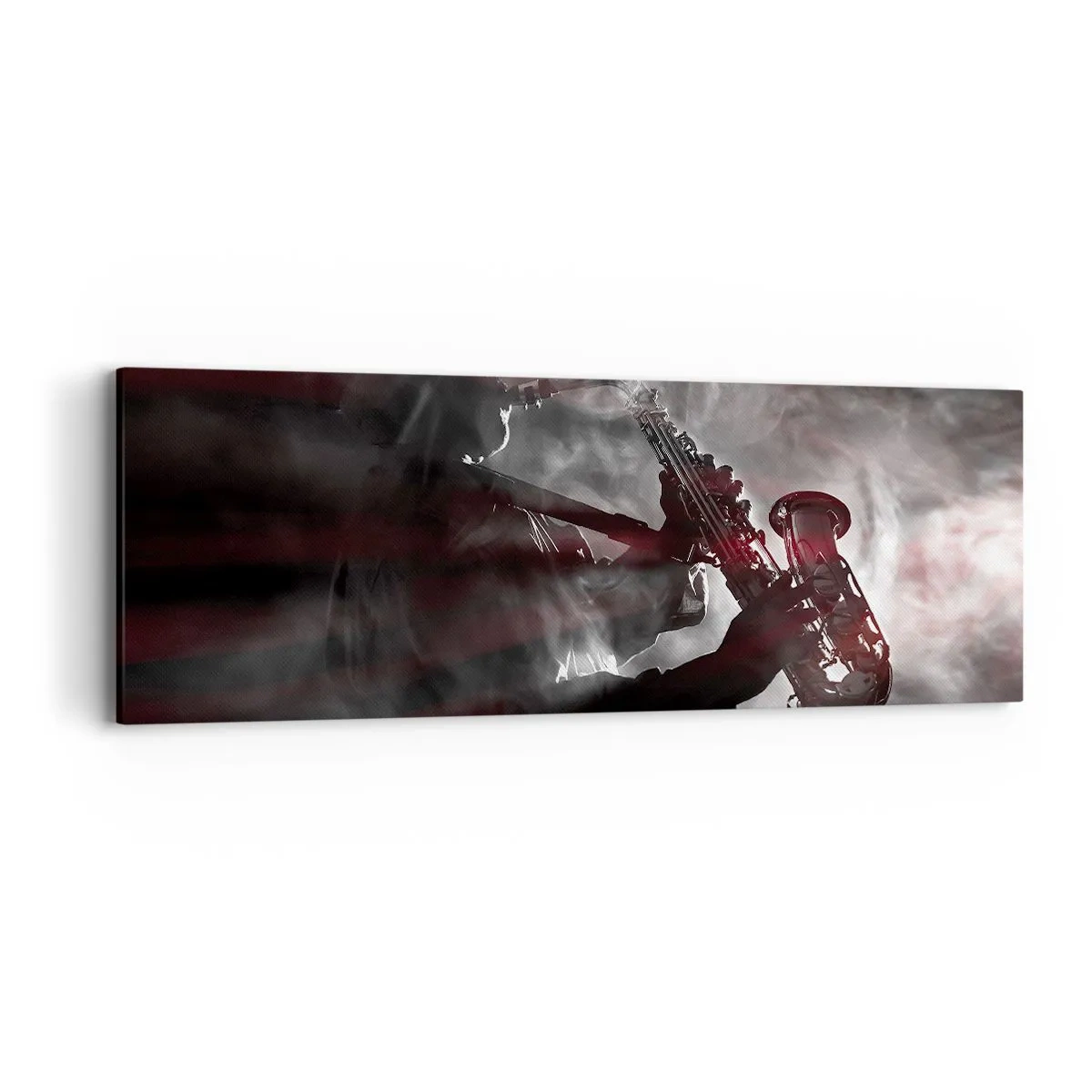 Canvas picture - Lost in the Fog of Jazz - 90x30 cm