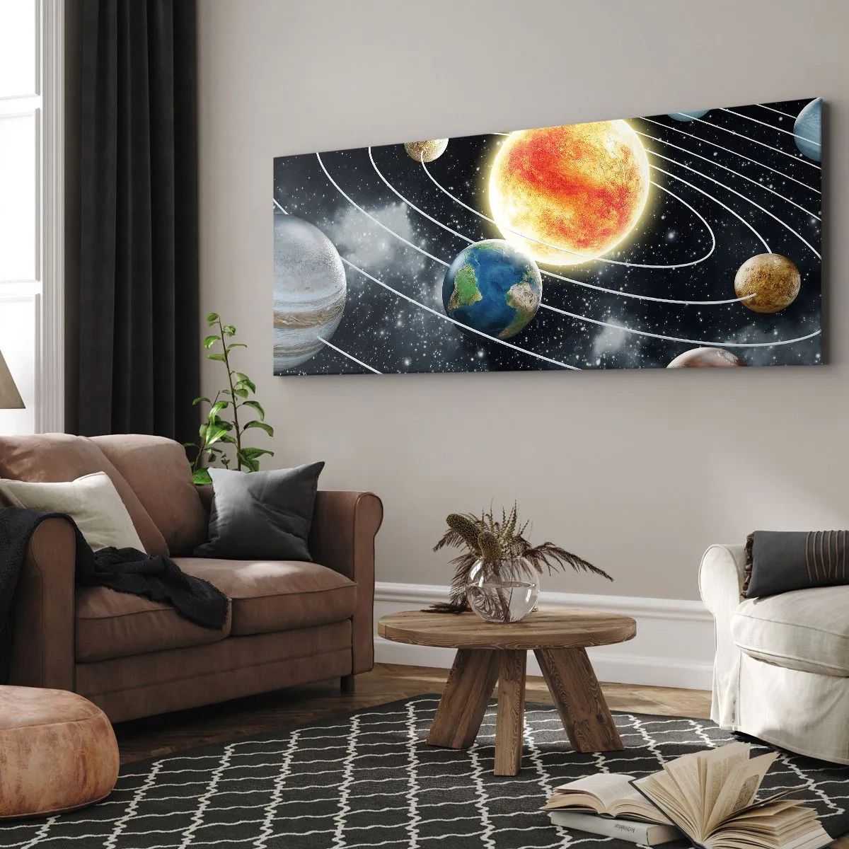 Canvas picture - Space Dance - 160x50 cm