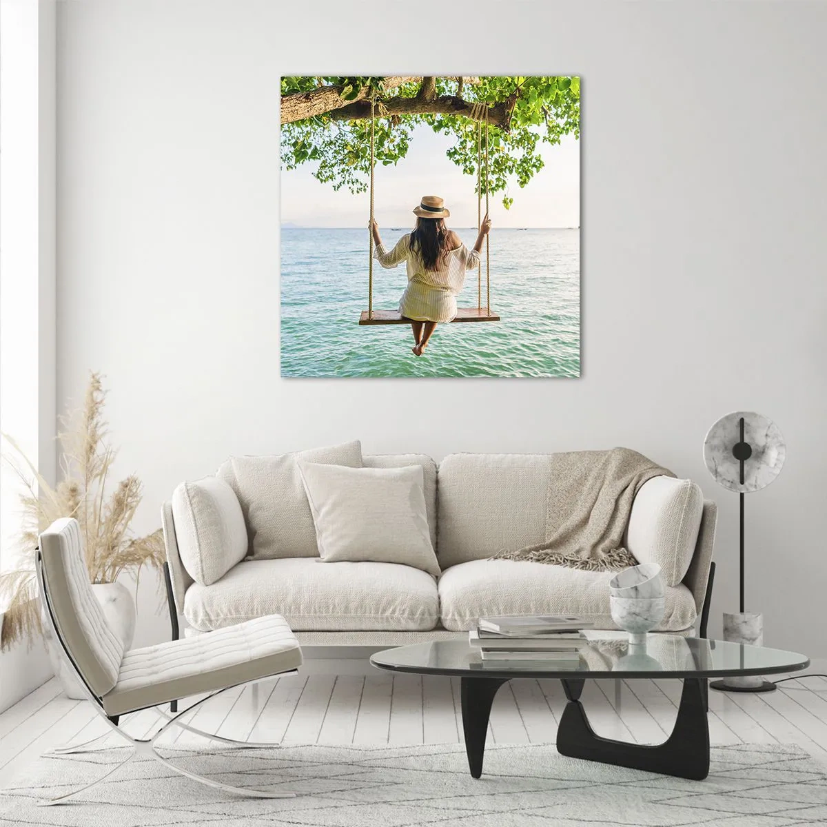 Glass picture - Life Is Beautiful - 70x70 cm