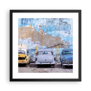 Poster in black frame - Meeting of Veterans - 40x40 cm