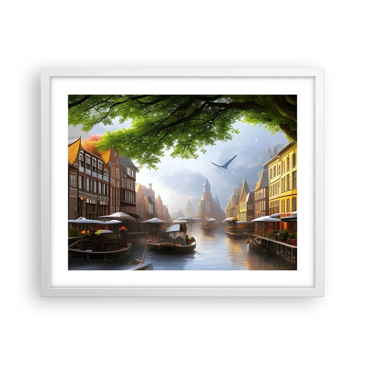 Poster in white frmae - Dutch Urban Landscape - 50x40 cm