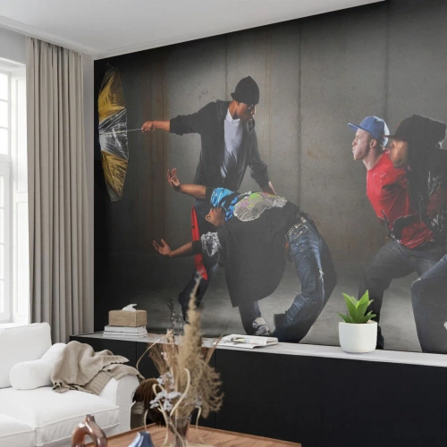 Photo Wallpaper Premium Canvas - Dancing with Street Wind - Dance, Music, People - 250x175 cm