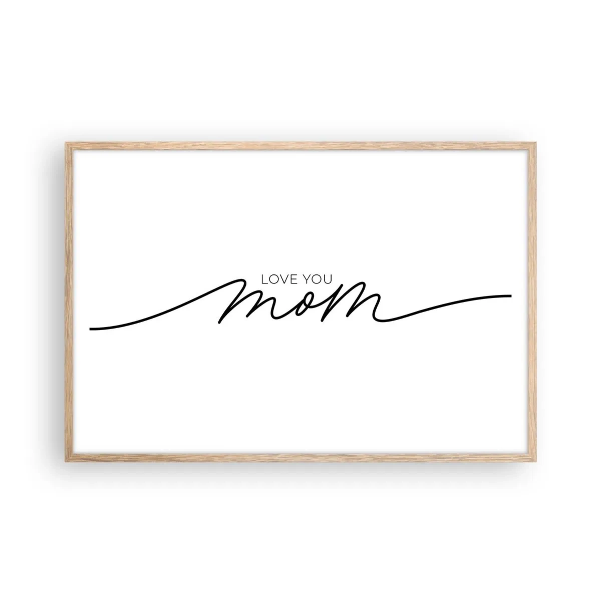 Poster in light oak frame - Great Emotion - 91x61 cm