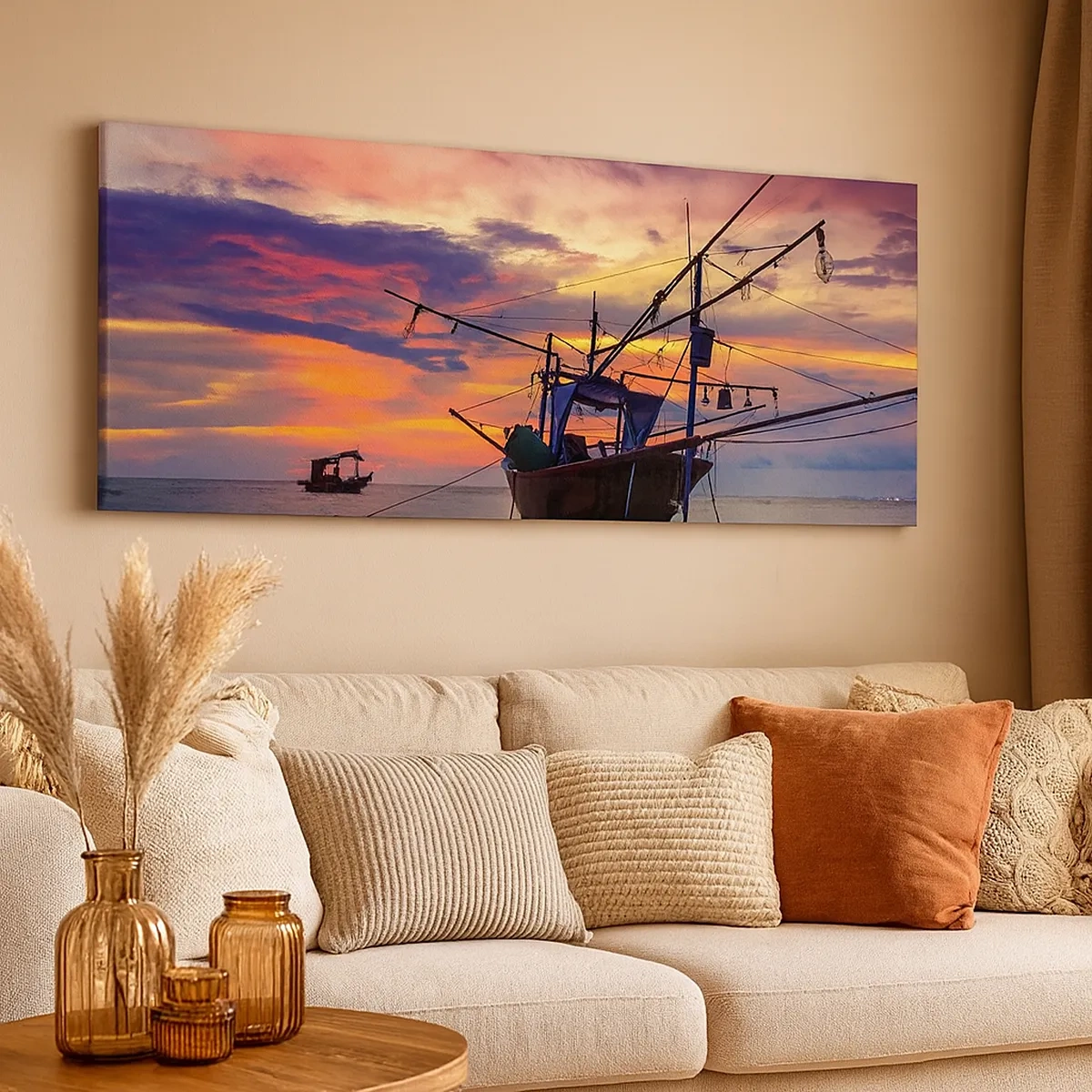 Canvas picture - Exotic Evening - 30x30 cm