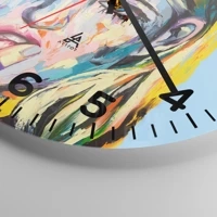 Clock face with numbers