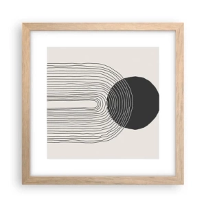 Poster in light oak frame - Trembling and Certainty - 30x30 cm