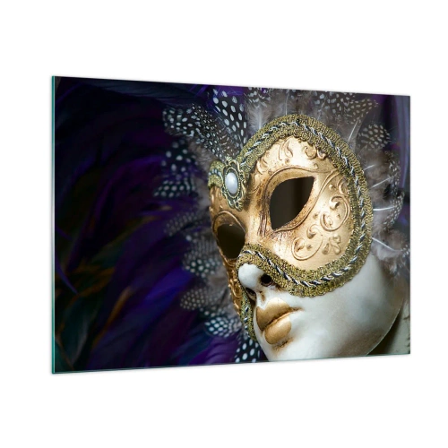 Glass picture - Venetian Portrait In Gold - 100x70 cm