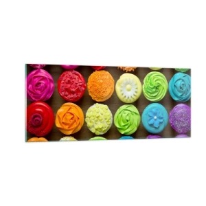 Glass picture - All Different - All Delicious - 100x40 cm