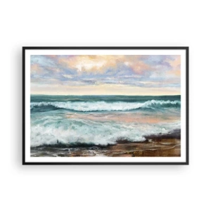 Poster in black frame - Here You Will Smooth Your Soul - 100x70 cm