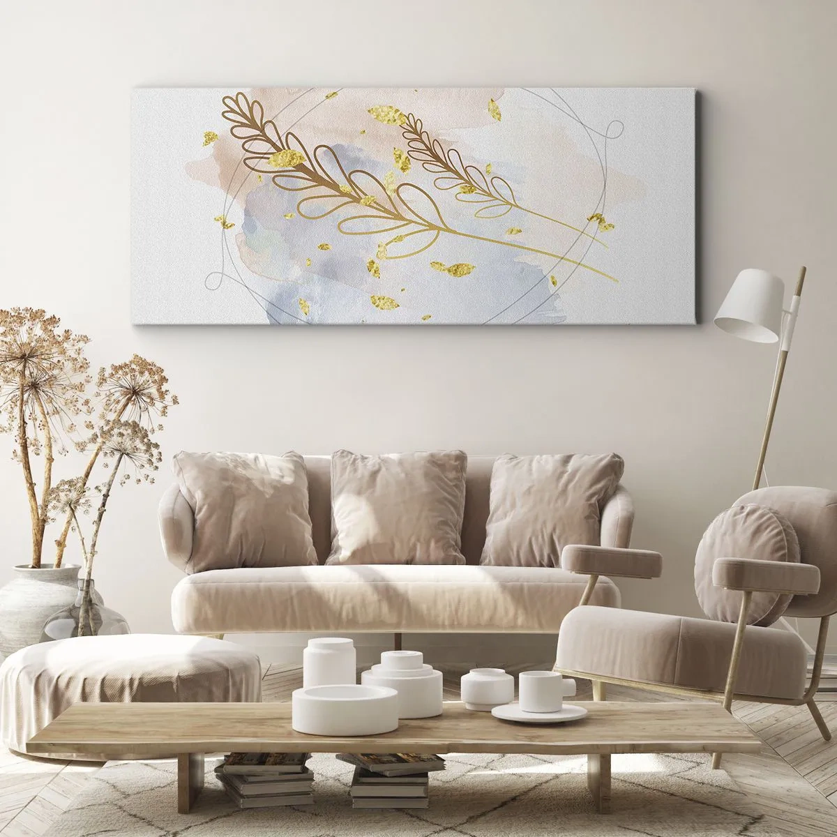 Canvas picture - Golden Blast - 120x50 cm
