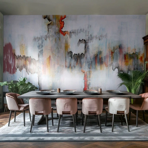 Photo Wallpaper Standard Eco - With a Stick on Water - Abstraction, Piece, Modern Pattern - 150x105 cm