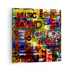 Canvas picture - All Colours of Sound - 50x50 cm
