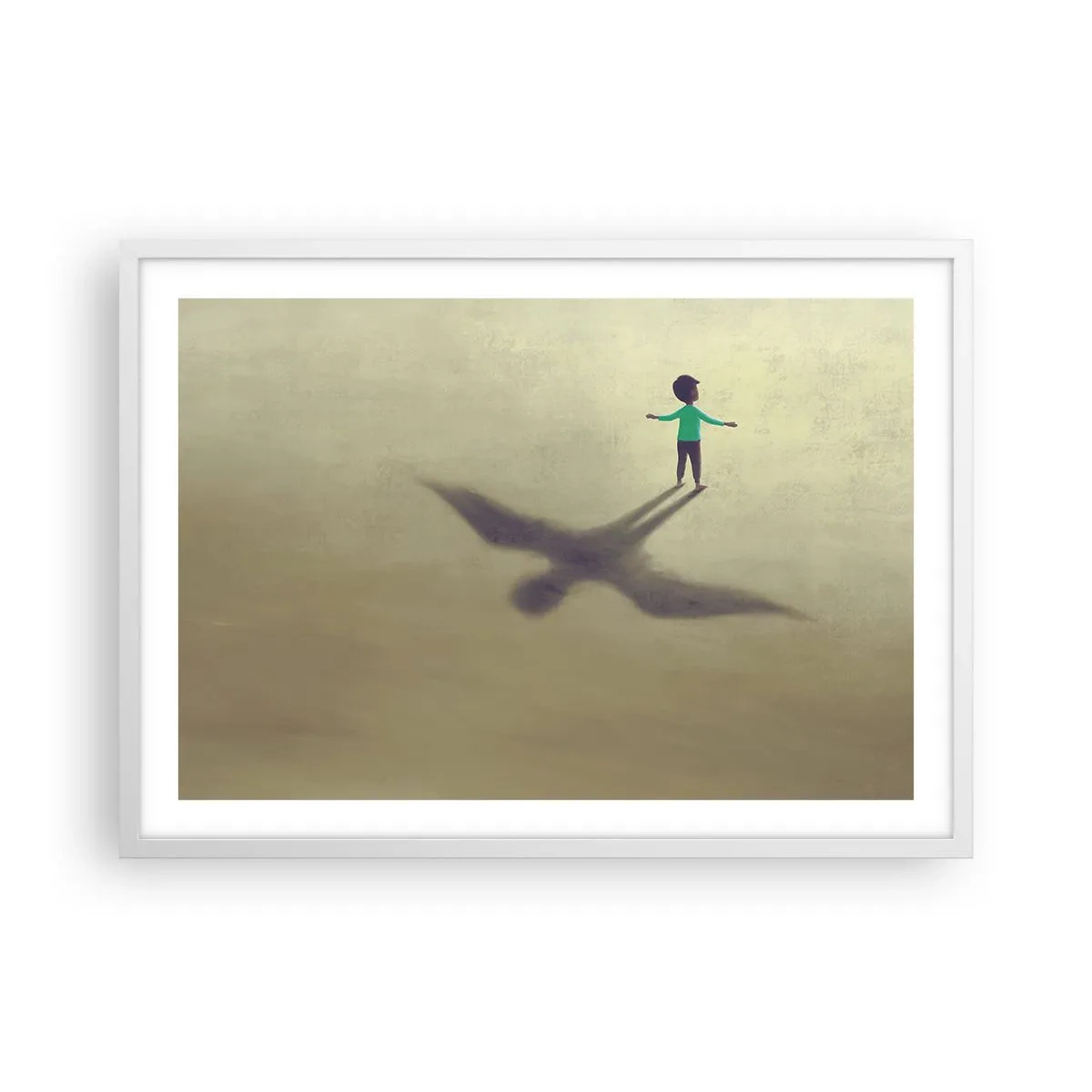 Poster in white frmae - Hero of the Future - 70x50 cm