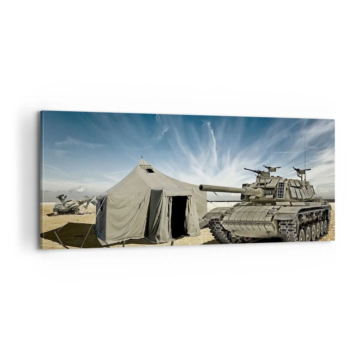 Canvas picture - Military Dream - 100x40 cm