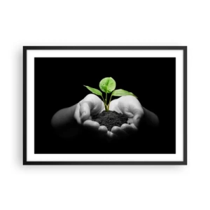 Poster in black frame - I Love Nature, I Protect It - 70x50 cm