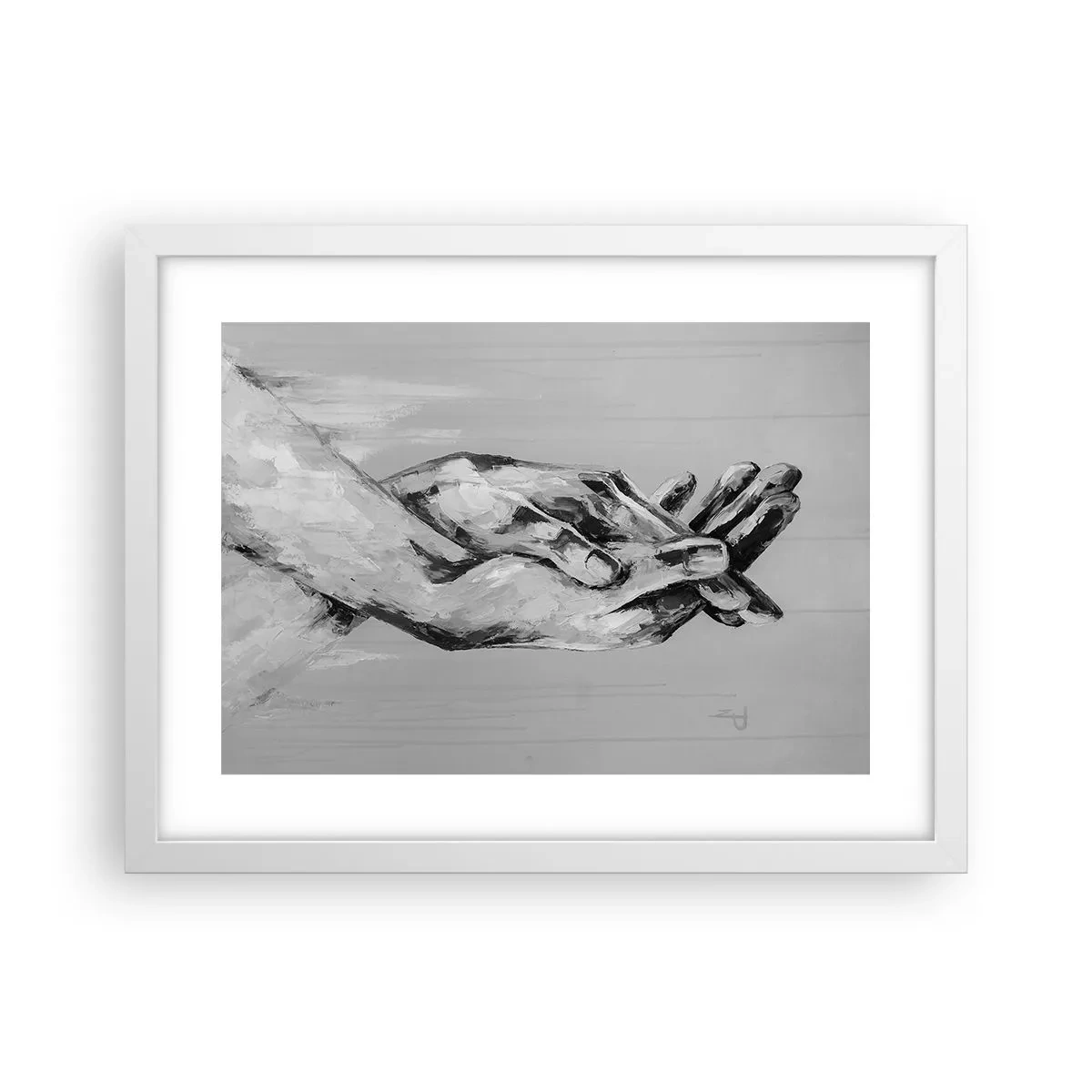 Poster in white frmae - The Beginning… - 40x30 cm