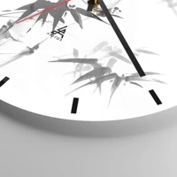 Clock face with lines