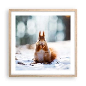 Poster in light oak frame - What Are You Looking at? - 50x50 cm