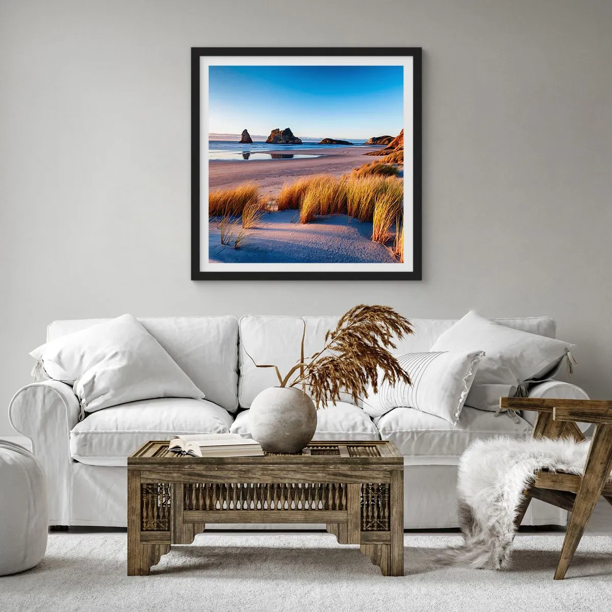 Poster in black frame - For Peace Seekers - 30x30 cm