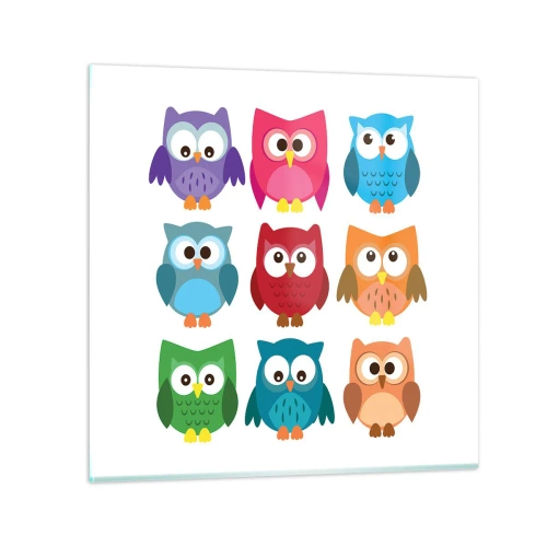 Glass picture - It Can Be Fun to Differ - 40x40 cm